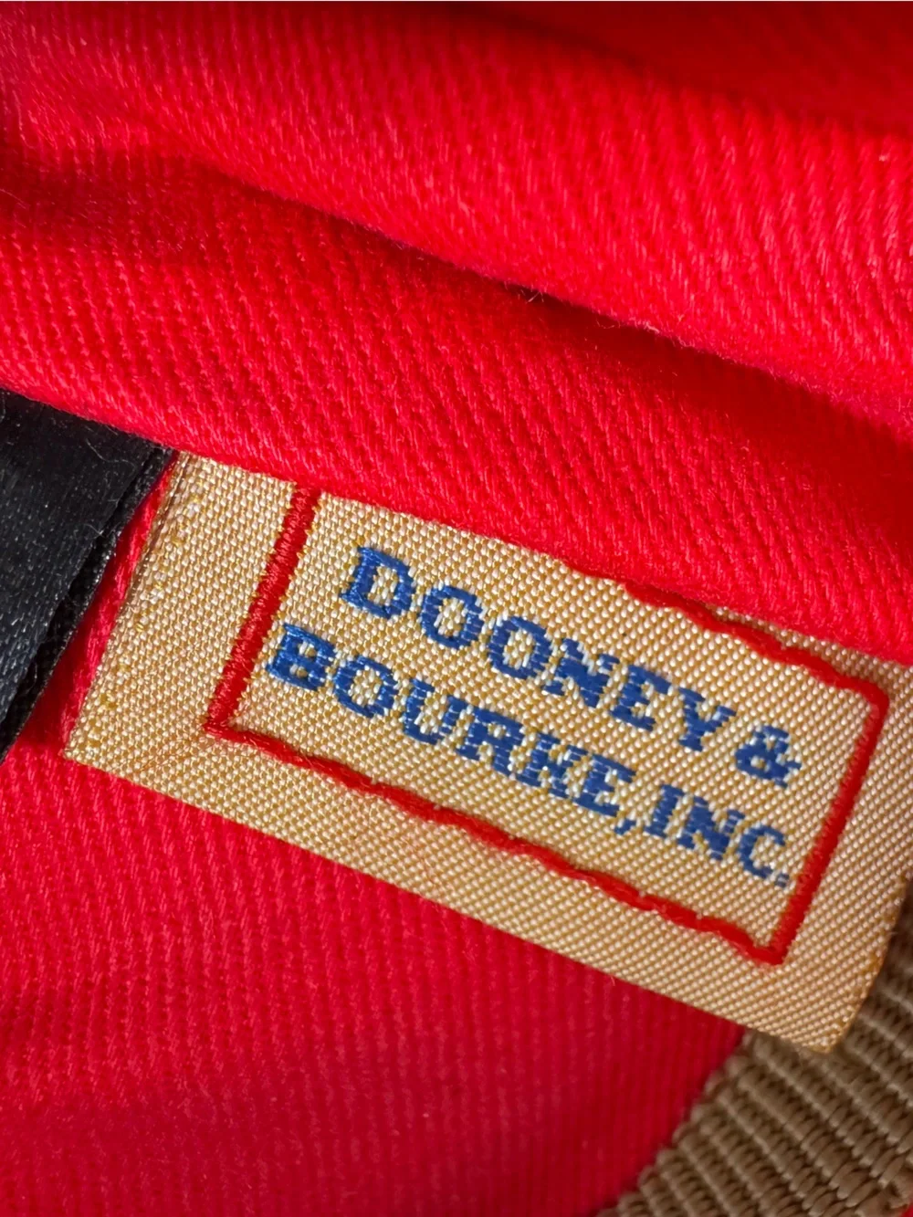 *Dooney & Bourke Green & Tan Satchel Bag Purse